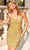 Primavera Couture 4001 - Scoop Sequin Cocktail Dress Cocktail Dresses 00 / Gold