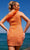Primavera Couture 4002 - Feather Asymmetrical Cocktail Dress