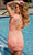 Primavera Couture 4008 - Plunging V-Neck Sequin Cocktail Dress Cocktail Dresses