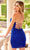Primavera Couture 4010 - Sequin Embellished V-Neck Cocktail Dress Cocktail Dresses