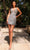 Primavera Couture 4012 - Sequin Sheer Inset Cocktail Dress Cocktail Dresses 00 / Platinum