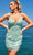 Primavera Couture 4013 - Fitted V-Neck Cocktail Dress Cocktail Dresses 00 / Mint