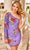 Primavera Couture 4014 - Floral Sequin Homecoming Dress Cocktail Dresses 00 / Lavender
