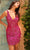 Primavera Couture 4017 - Sequin Fitted Short Dress Cocktail Dresses