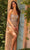 Primavera Couture 4023 - Scoop Feather Cocktail Dress Cocktail Dresses 00 / Peach