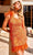 Primavera Couture 4029 - Feather Ornate Homecoming Dress Cocktail Dresses 00 / Orange