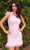 Primavera Couture 4029 - Feather Ornate Homecoming Dress Cocktail Dresses 00 / Pink