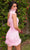Primavera Couture 4029 - Feather Ornate Homecoming Dress Cocktail Dresses