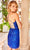 Primavera Couture 4032 - V-Neck Sequin Embellished Short Dress Cocktail Dresses