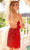 Primavera Couture 4032 - V-Neck Sequin Embellished Short Dress Cocktail Dresses