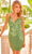 Primavera Couture 4047 - Sequin V-Neck Homecoming Dress Homecoming Dresses 00 / Sage Green