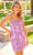 Primavera Couture 4051 - Scoop Butterfly Sequin Cocktail Dress Cocktail Dresses 00 / Lilac
