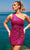 Primavera Couture 4055 - Sequin One Shoulder Homecoming Dress Cocktail Dresses 00 / Fushia