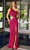 Primavera Couture 4101 - Fringed Cutout Prom Dress Special Occasion Dress 000 / Fuchsia