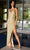 Primavera Couture 4104 - Side Slit Sequin Prom Dress Special Occasion Dress 000 / Nude Gold