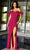 Primavera Couture 4105 - Sequin Motif Prom Dress with Slit Special Occasion Dress 000 / Fuchsia