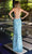 Primavera Couture 4107 - Lace-Up Back V-Neck Prom Dress Prom Dresses 0 / Light Blue