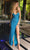 Primavera Couture 4107 - Lace-Up Back V-Neck Prom Dress Prom Dresses 0 / Light Blue