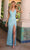 Primavera Couture 4110 - Scroll Motif Prom Dress Special Occasion Dress 000 / Crystal Blue