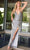 Primavera Couture 4111 - Fringed Slit Prom Dress Special Occasion Dress