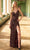 Primavera Couture 4115 - Sequin Ornate Prom Dress Special Occasion Dress 000 / Coffee