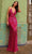 Primavera Couture 4121 - Sequin V-Neck Prom Dress Special Occasion Dress 000 / Fuchsia