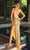 Primavera Couture 4139 - Distinct Slit Sequin Prom Dress Special Occasion Dress