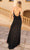 Primavera Couture 4149 - Fringed Deep V-Neck Prom Gown Prom Dresses
