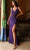 Primavera Couture 4153 - Sequin Adorned V-Neck Prom Dress Special Occasion Dress 000 / Purple