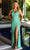 Primavera Couture 4175 - Sequined High Slit Prom Dress Prom Dresses 000 / Jade