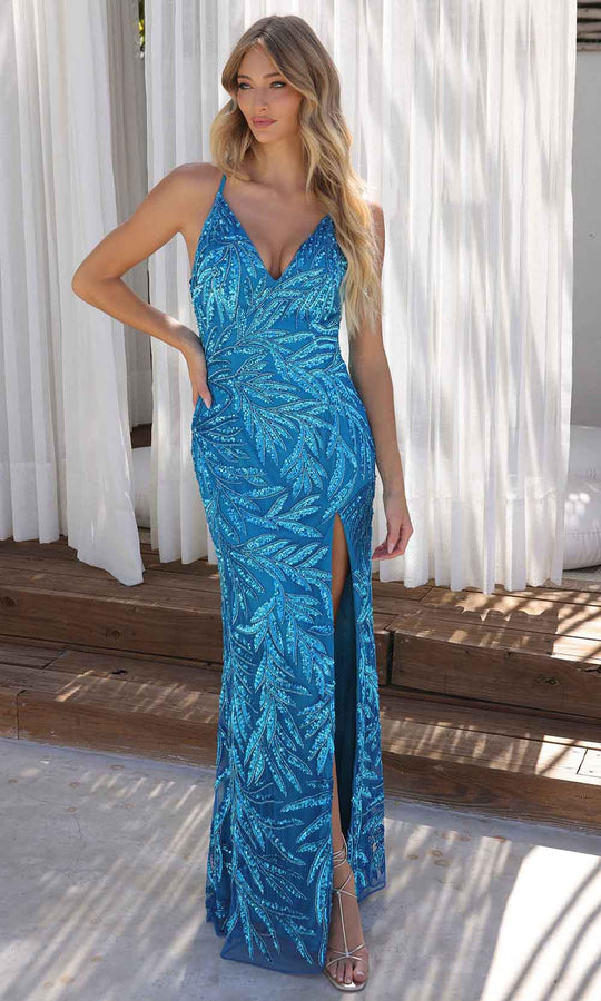 Primavera Couture 4332 - Crisscross Back Prom Dress