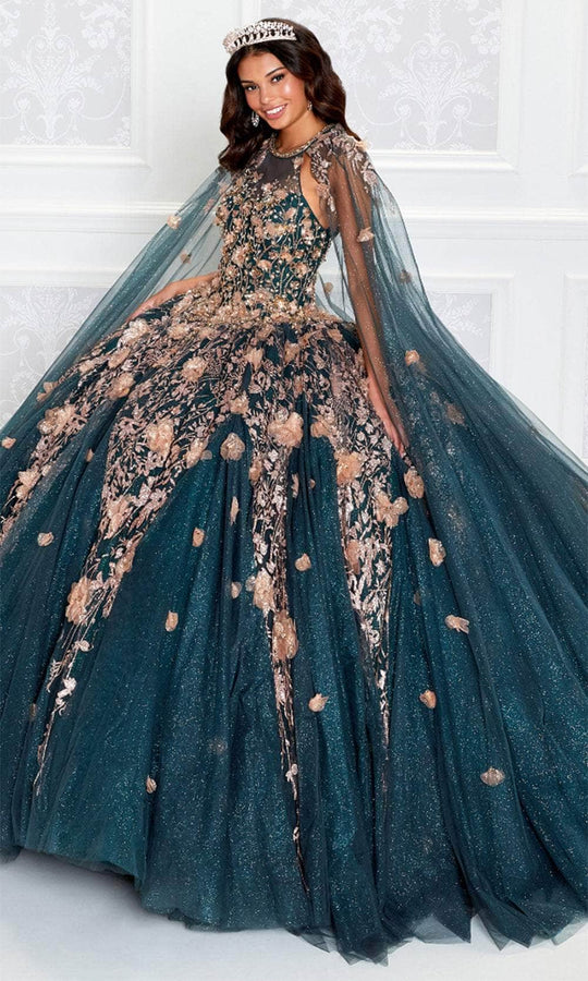 Princesa by Ariana Vara PR12262 - Ethereal Floral Halter Ball Gown