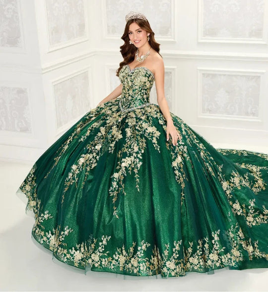 Princesa by Ariana Vara PR12265 - Sweetheart with Bolero Ball Gown
