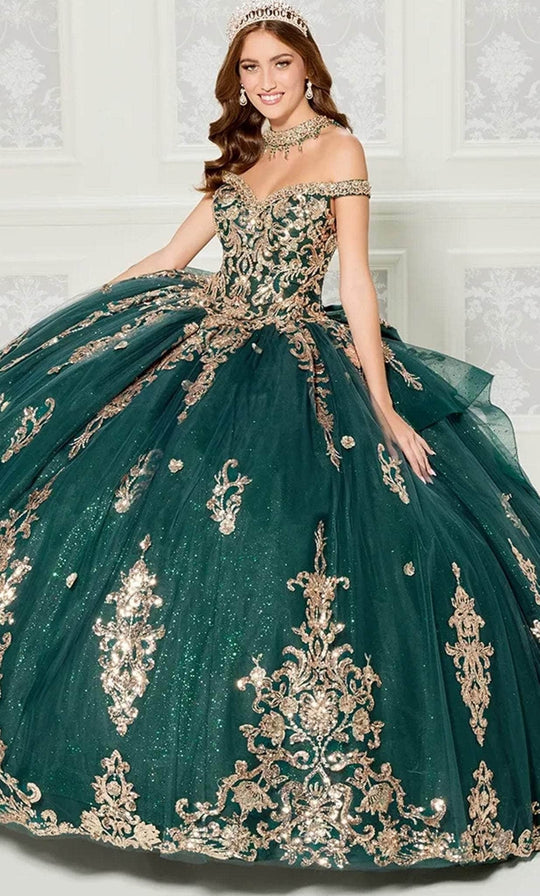 Princesa by Ariana Vara PR30112 - Beaded Lace Sweetheart Ballgown