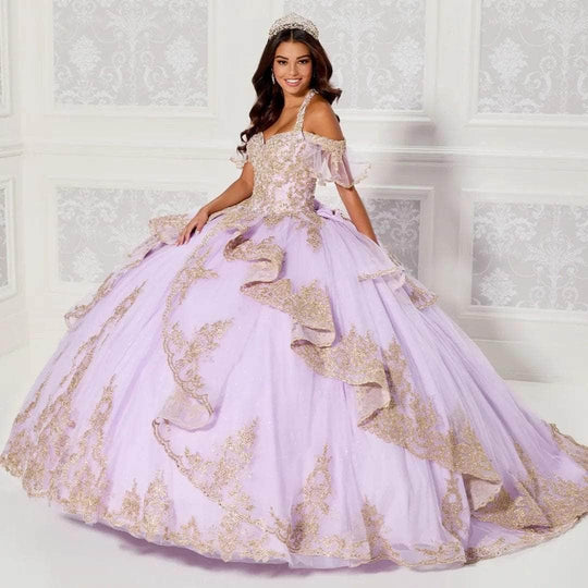Princesa by Ariana Vara PR30118 - Sweetheart Applique Embellished Ballgown