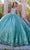 Princesa by Ariana Vara PR30131 - Off Shoulder Quinceanera Gown Special Occasion Dress 00 / Blue Sage