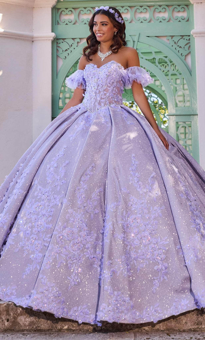 Princesa by Ariana Vara PR30134 - Sweetheart Pleated Quincaenera Dress Special Occasion Dress 00 / Lilac