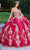 Princesa by Ariana Vara PR30138 - Velvet Butterfly-Detailed Volume Gown Special Occasion Dress 00 / Ruby/Gold