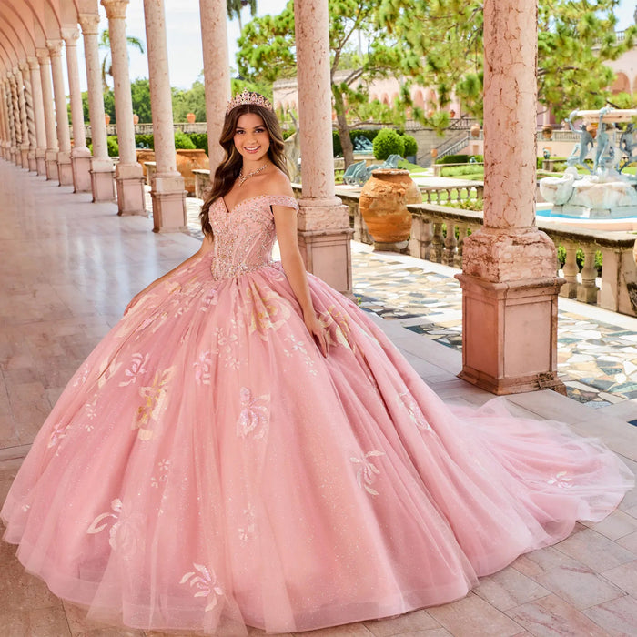 Princesa by Ariana Vara PR30156 - Off-Shoulder Sequined Prom Gown Special Occasion Dress