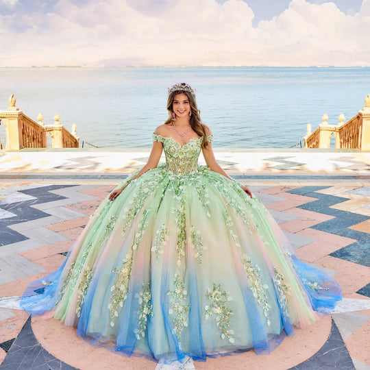 Princesa by Ariana Vara PR30162 - Three- Dimensional Flowers Prom Gown