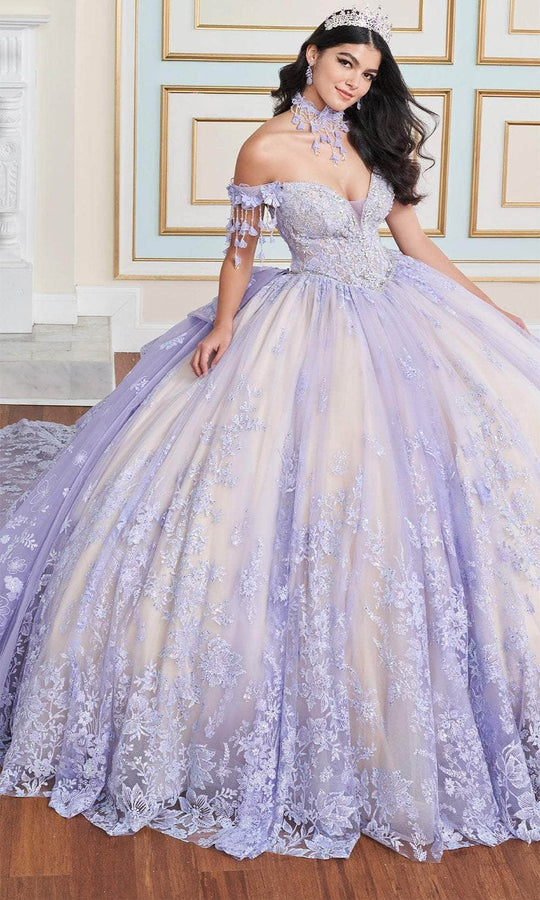 Princesa by Ariana Vara PR30172 - 3D Floral Embellished Ball Gown