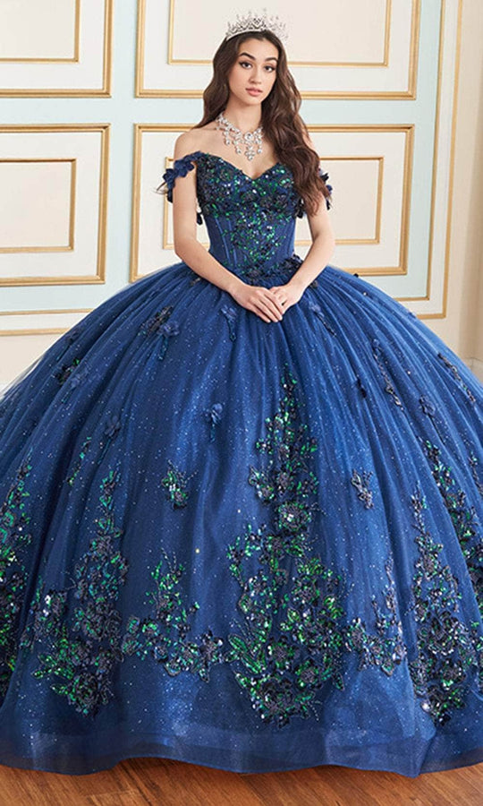 Princesa by Ariana Vara PR30179 - 3D Floral Embellished Ball Gown