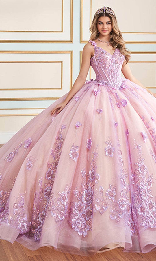 Princesa by Ariana Vara PR30179 - 3D Floral Embellished Ball Gown