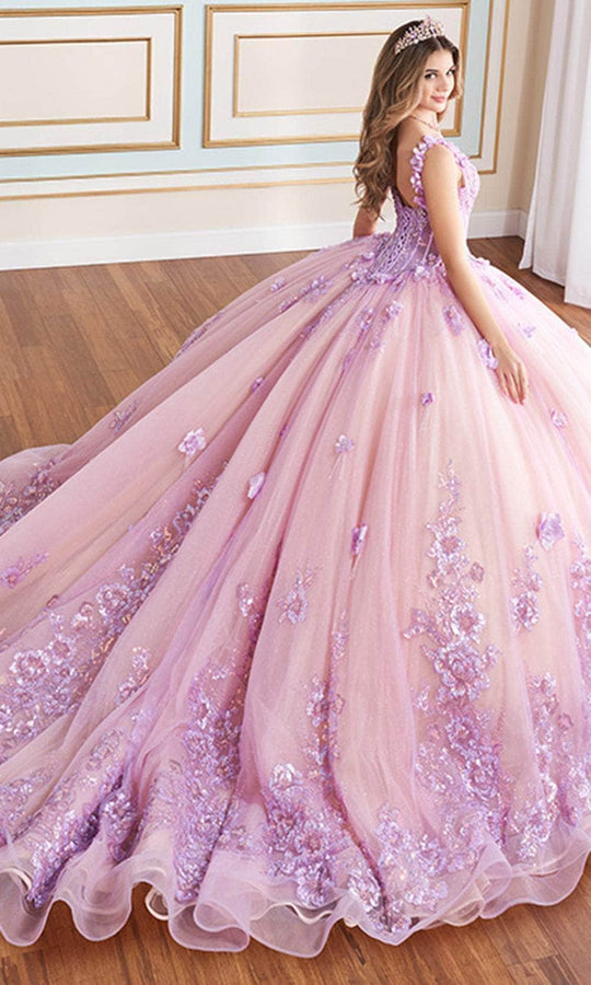 Princesa by Ariana Vara PR30179 - 3D Floral Embellished Ball Gown