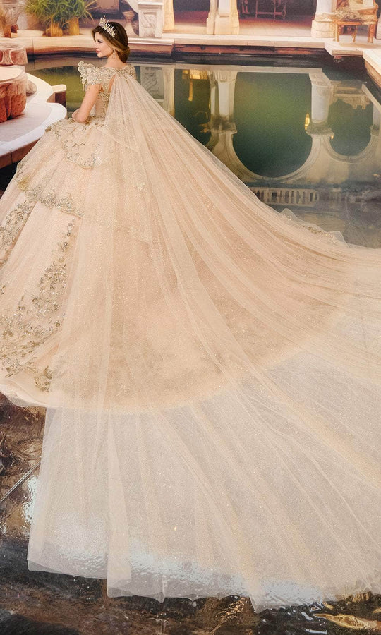 Princesa by Ariana Vara PR30196 - Beaded Appliqued Sweetheart Ballgown