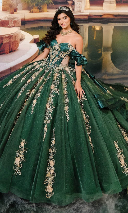 Princesa by Ariana Vara PR30197 - Lace Corset Quinceanera Gown