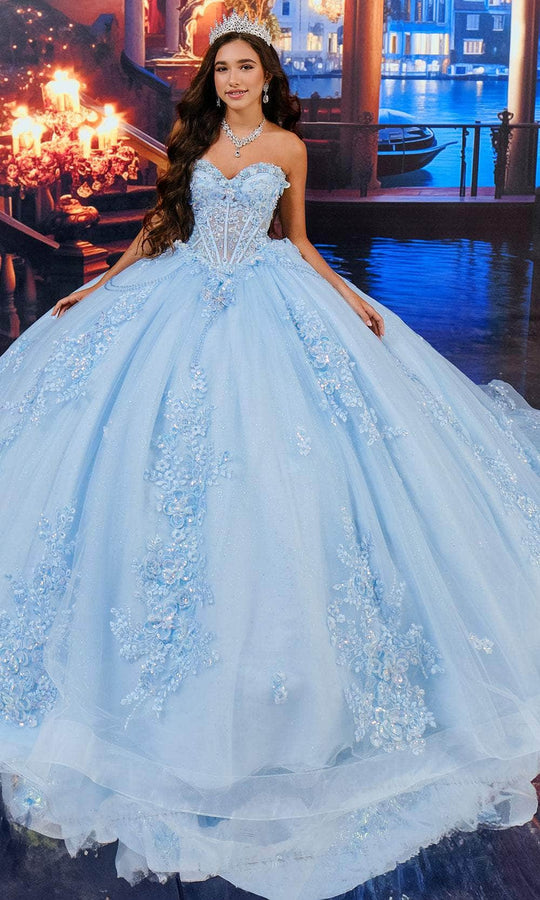 Princesa by Ariana Vara PR30199 - Embroidered Sheer Bodice Ballgown