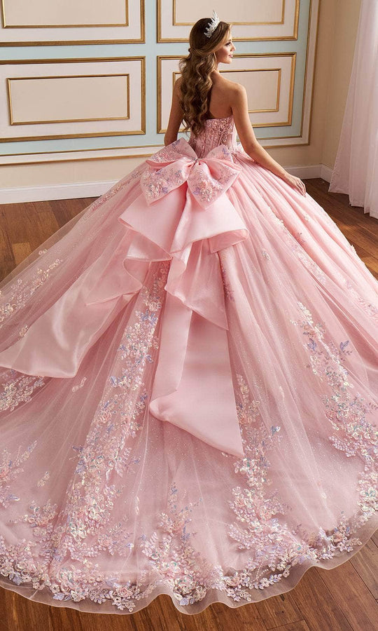 Princesa by Ariana Vara PR30199 - Embroidered Sheer Bodice Ballgown