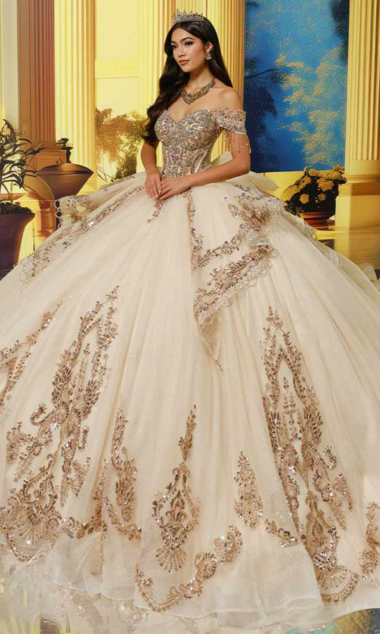 Princesa PR30226 - Back Bow Sweetheart Beaded Ballgown