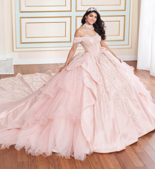 Princesa by Ariana Vara PR70102 - Embellished Off-Shoulder Ball Gown